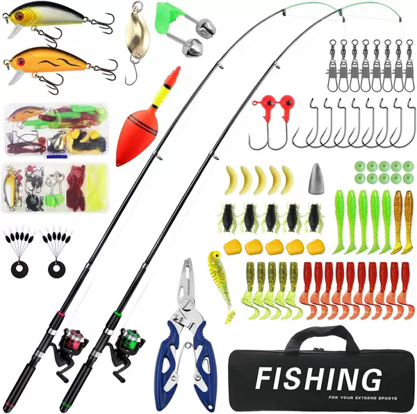 Beginner Fishing Rod Set, Ultra-Short Rod and Reel Set, Children's Fishing Rod and Gear Set, Cross-Border Hot Seller on Amazon