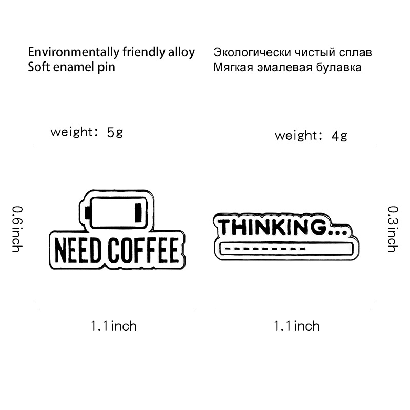 Fashion Pin Letter Alloy Stoving Varnish Unisex Brooches display picture 1