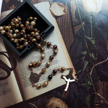 跨境速卖通饰品热卖复古亚克力双色手工串珠链百搭衣服配链毛衣链