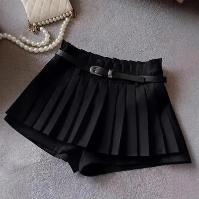 (2개) 유니폼 치마 원피스 주름 치마 여성 학생 학교 유니폼 캐주얼 순수 귀여운 여성 가을 올 매치 겨울 새로운 스타일