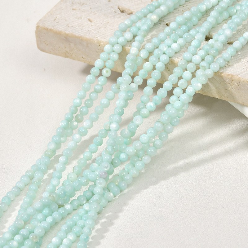 14g Weight Beads Jewelry Making Type DIY Jewelry Accessories Classification 1 Piece Quantity Shell Material Round Pattern Polishing New Product Design Vacation, Simple Style Style 1 Piece Shell Round DIY Jewelry Accessories Beads 12