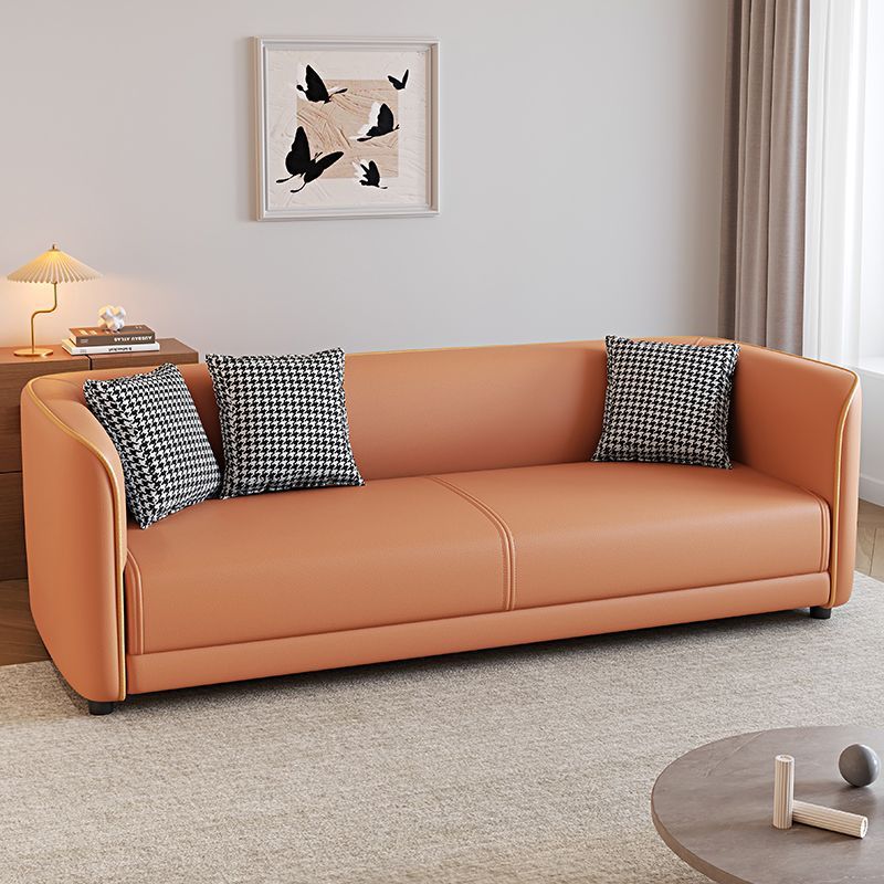 Cat Claw Leather Simple Light House Small Apartment Living Room Apartment Rental House Barber Shop Convenient Sofa for Two or Three People