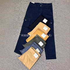 cargo  pants wholesale男士长裤工装裤多口袋阔腿休闲裤
