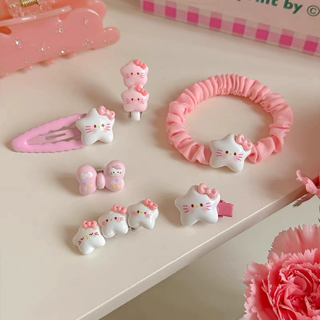 Hello Kitty, милый аксессуар для волос, эластичная качественная резинка для волос