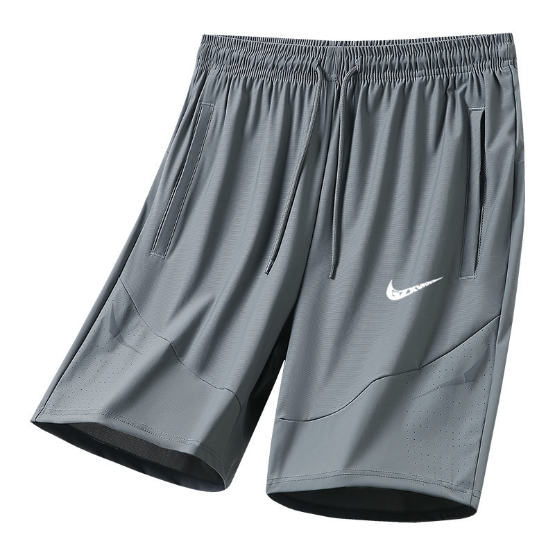 New Summer Breathable Ice Silk Pants for Men, Trendy Loose Casual Large Size Straight Pants, Men's Elastic Shorts New Summer Breathable Ice Silk Pants for Men, Trendy Loose Casual Large Size Straight Pants, Men's Elastic Shorts