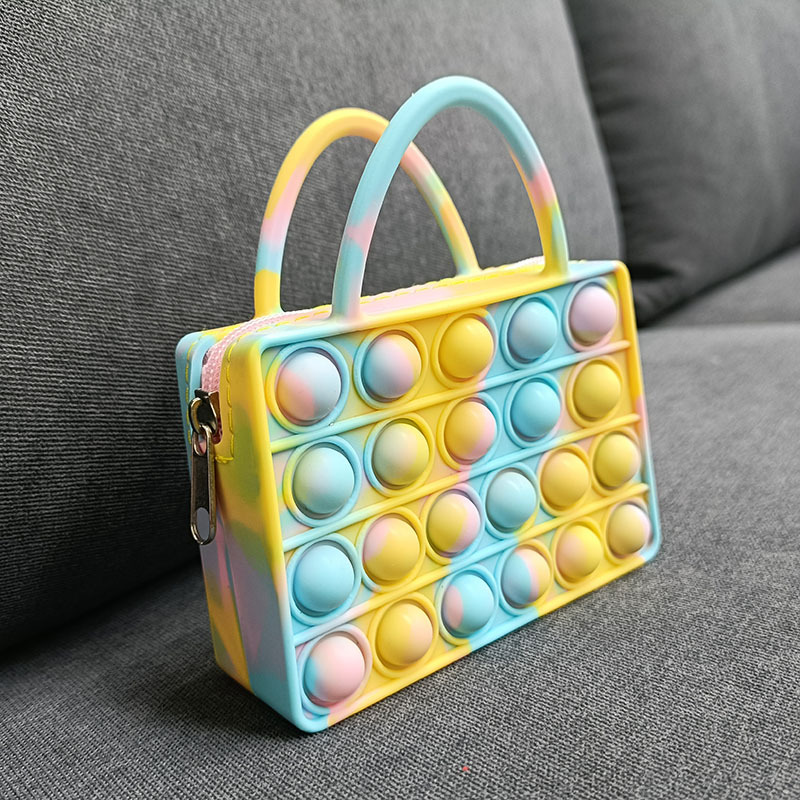 Women's Gradient Color Silica Gel Zipper Kids Wallets display picture 4