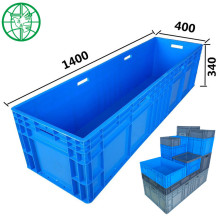 广东胶框加长欧标汽配塑料框水箱加厚EU灰色周转箱大号蓝色