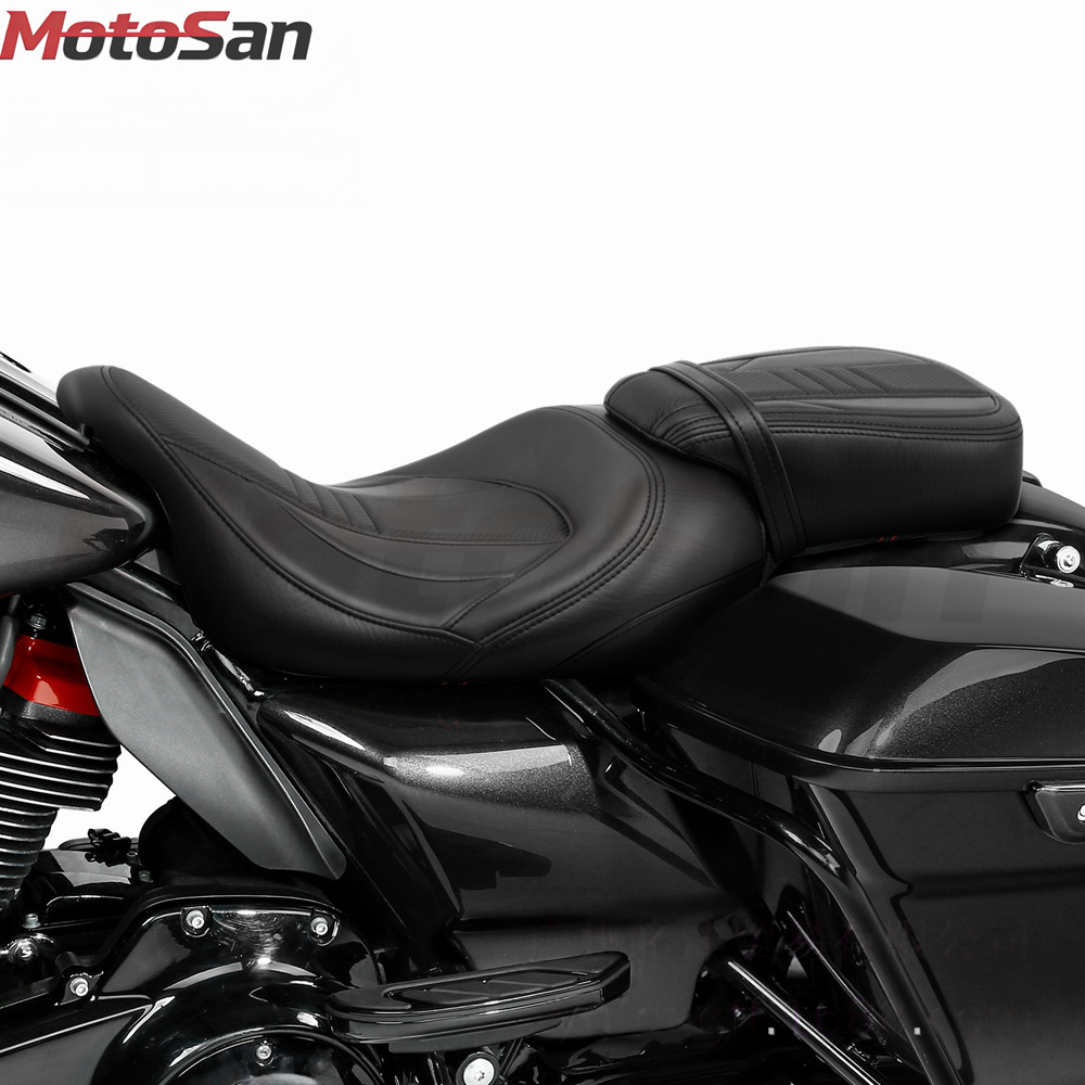 Suitable for Harley CVO Road King Street Glide 09-23 quick-release seat passenger and driver seat cushion front and rear