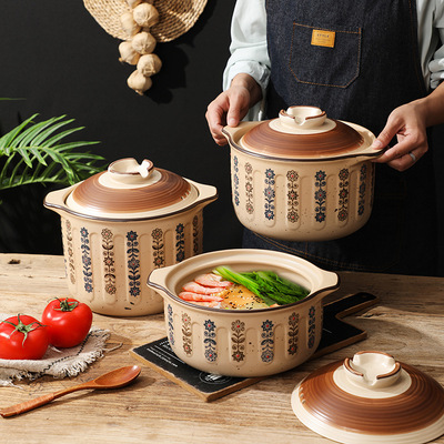 耐高温砂锅煲炖汤煲新年送礼佳品燃气灶专用可明火砂锅沙锅汤煲