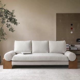 Nordic Simple Modern Small Apartment Living Room Lazy Sofa Chair Silent Style Designer Vintage Fabric Sofa