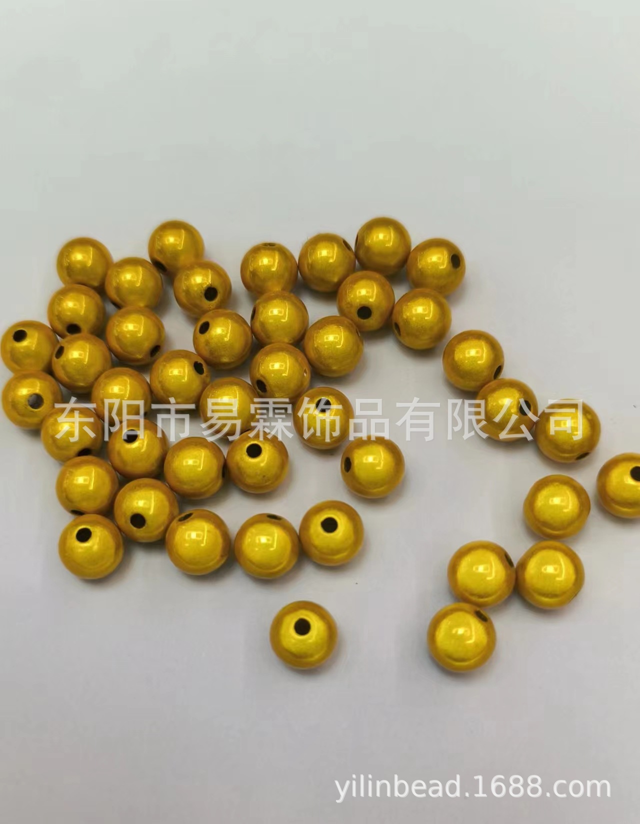 反射3d夢幻電球レーザービーズDIYブレスレットアクセサリー魔法珠通孔穿孔ビーズ散珠