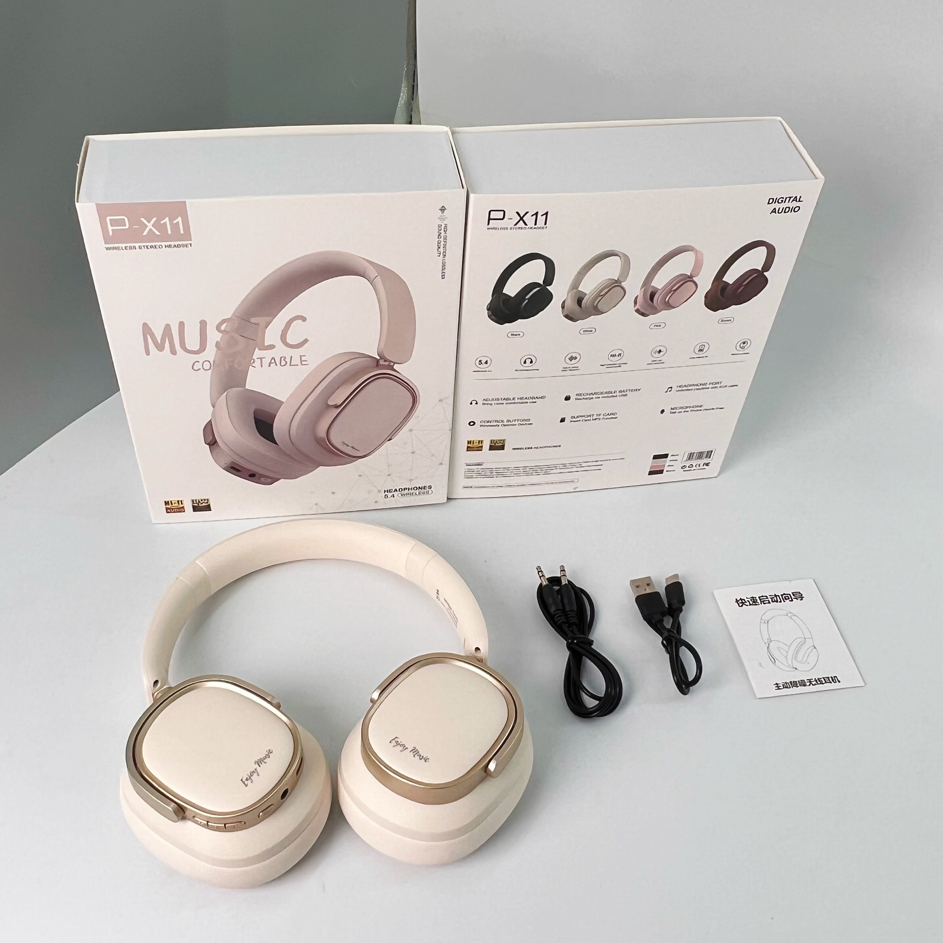 Retro nuevo producto activo reducción de ruido auriculares Bluetooth inalámbricos graves todo incluido fabricantes de auriculares al por mayor transfronterizos