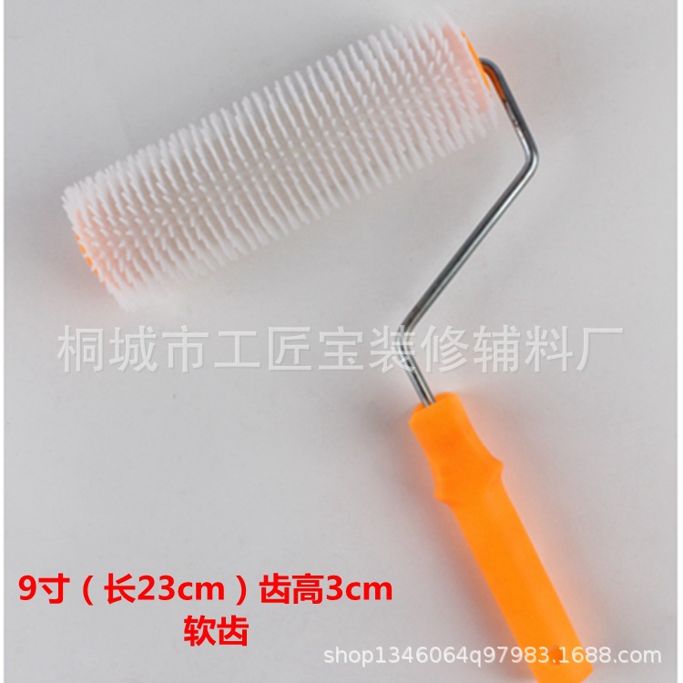 Herramientas de construcción autonivelante traje piso pintura antiespumante rodillo cepillo rodillo de desinflado auto-nivelación rastrillo raspador