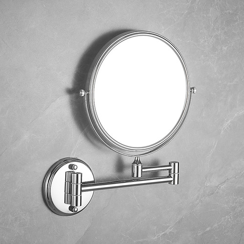 Cosmetic mirror bathroom wall-mounted hotel beauty double-sided mirror telescopic folding bathroom magnifying mirror vanity beauty mirror