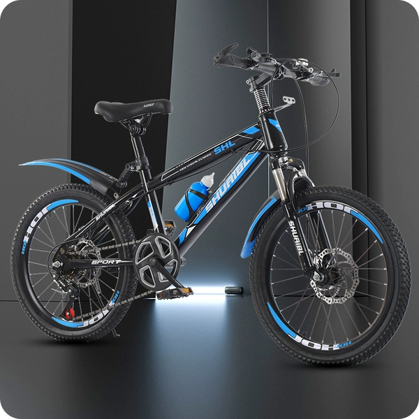 Blue shock-absorbing bike shifter (brake handle) disc brake, deluxe edition