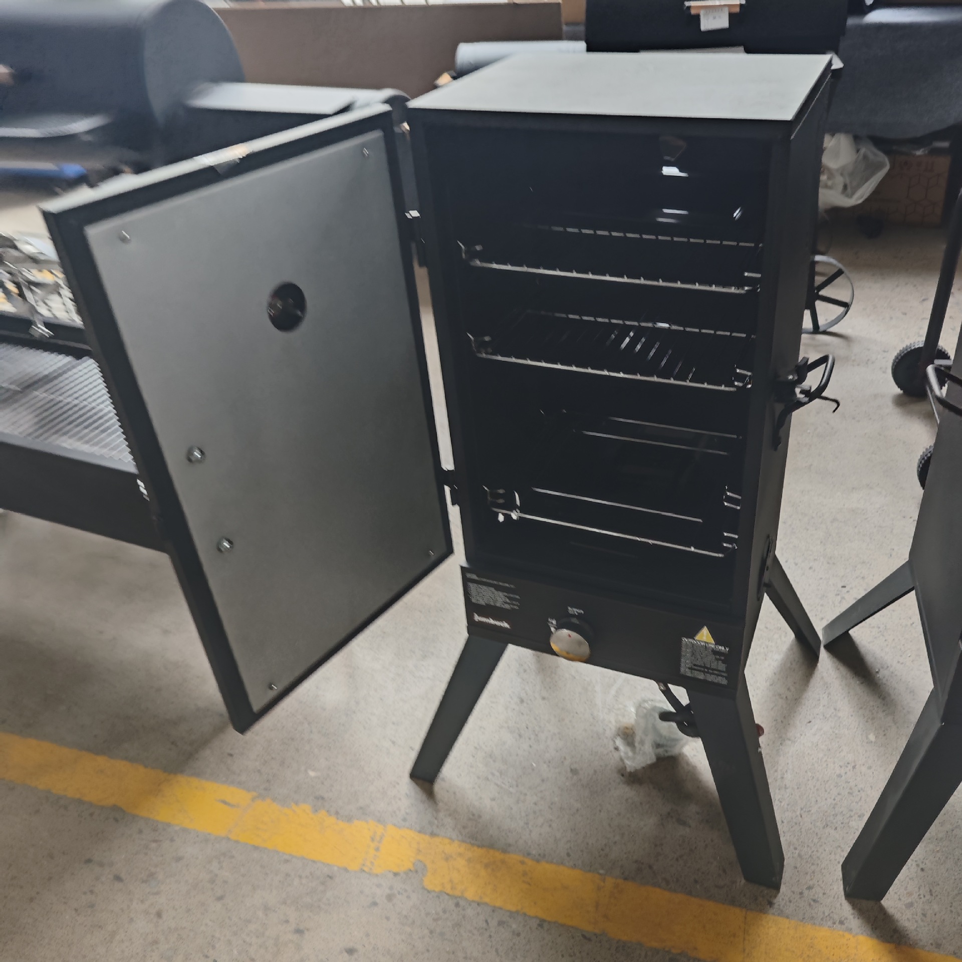 Nuevo horno vertical multifuncional multicapa fumigado horno de parrilla sin humo doméstico horno de cocción horno de cocción patio con termómetro horno refrigerador