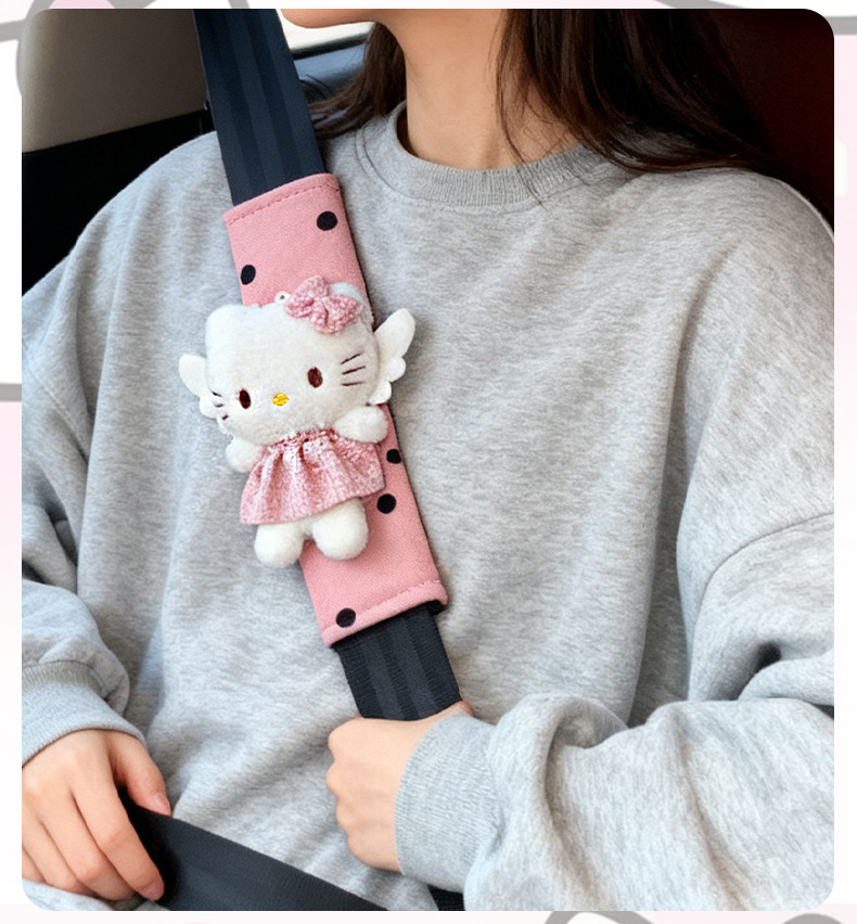 Car Seatbelt Shoulder Pads Are Comfortable and Breathable for Long-Distance Use, Providing Protection for the Shoulders and Neck, and Are an Essential Car Accessory