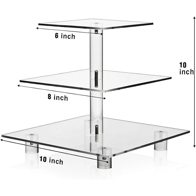 Прозрачная рамка для прозрачного акрилового торта