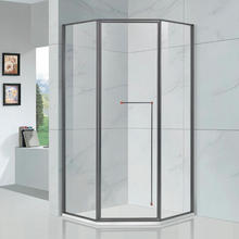 淋浴房方形弧形双开掩门浴室干湿分离卫生间玻璃隔断304不锈钢