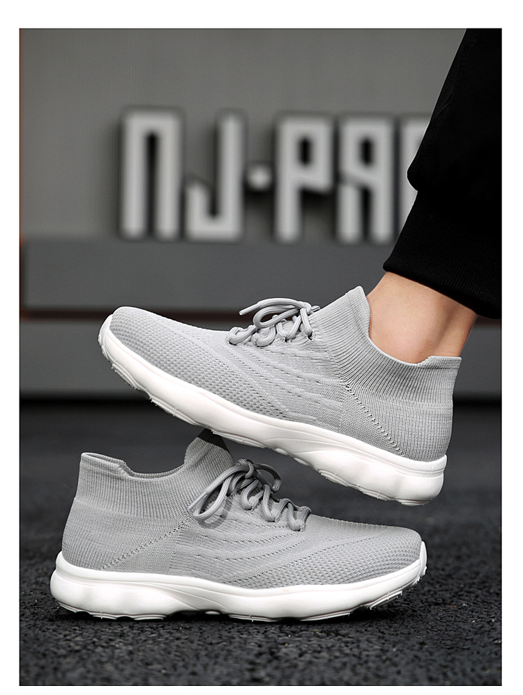 Outdoor-Paar Damen Sommersport, fliegendes gewebtes Mesh, atmungsaktiv, leicht, weich besohlte Tourismus-Wandersockenschuhe,_voghion.com