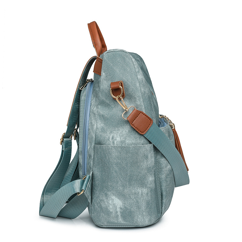 Mochila antirrobo para mujer nueva transfronteriza, mochila de viaje de cuero suave multifuncional versátil de moda, mochila escolar de doble uso al por mayor