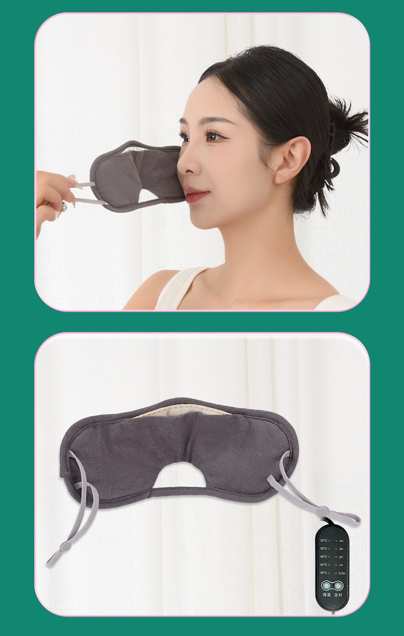 Electric Moxibustion Nasal Heat Compress Device with Cotton Mugwort Liner for Facial Warm Therapy at Home and Office details