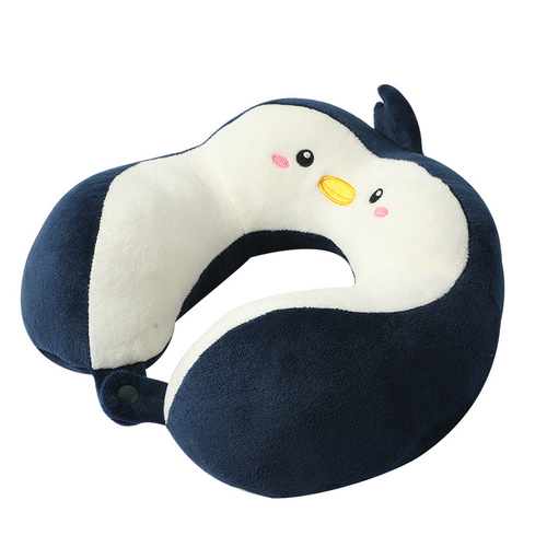 New camel hump cartoon u-shaped pillow office pp cotton crystal velvet embroidered u-shaped pillow car neck pillow manufacturer wholesale