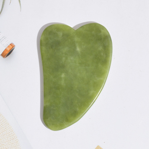 New Elegant Green Phoenix Jade Gua Sha Massage Board, Facial Care Xiuyan Jade Gua Sha Board, Factory Wholesale