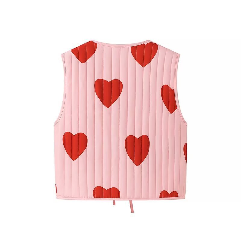 Naisten vaatteet syksyllä 2024 uusi katumuoti rento V-love-toppi_voghion.com