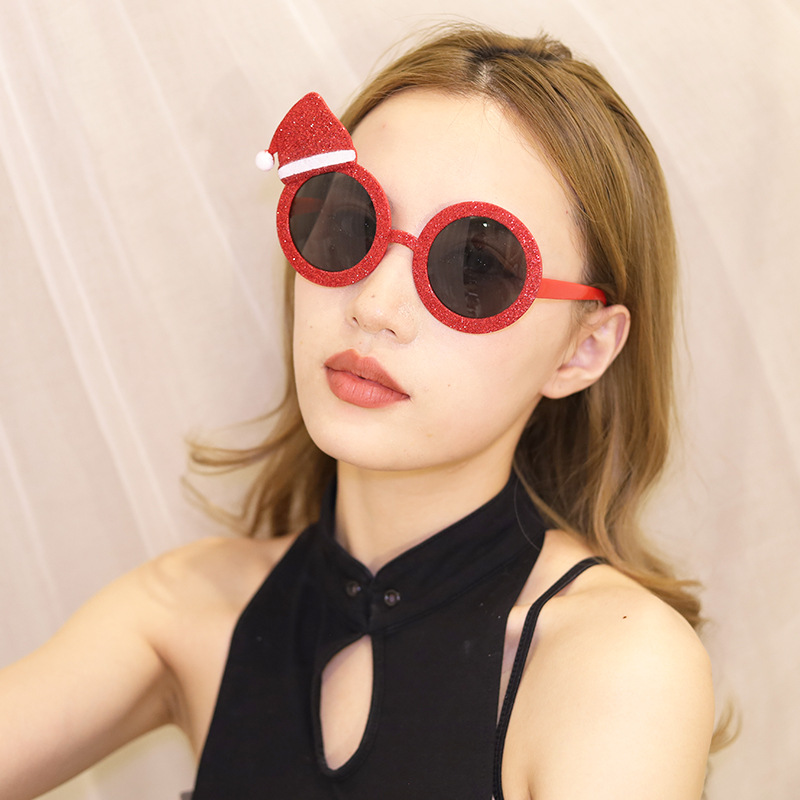 Marcos de Lentes Divertidos de Navidad de ABS Decorativo para Fiesta de Navidad