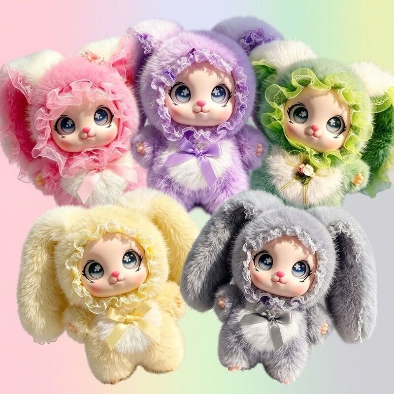 New Style Rabbit Doll Plush Toy Vinyl Cartoon Plush Pendant Super Soft Cute Big-Eared Rabbit Keychain New Style Rabbit Doll Plush Toy Vinyl Cartoon Plush Pendant Super Soft Cute Big-Eared Rabbit Keychain
