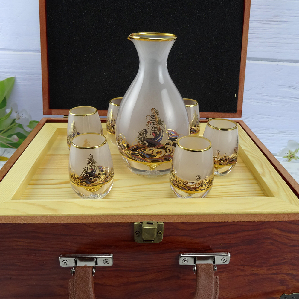 礼盒装白酒杯分酒器套装一壶六杯中国风酒具小酒杯酒壶套盒礼品|ms