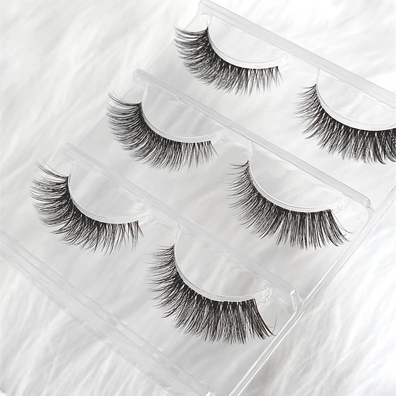 Classic Style Solid Color High-Grade Fiber False Eyelashes 1 Set display picture 5