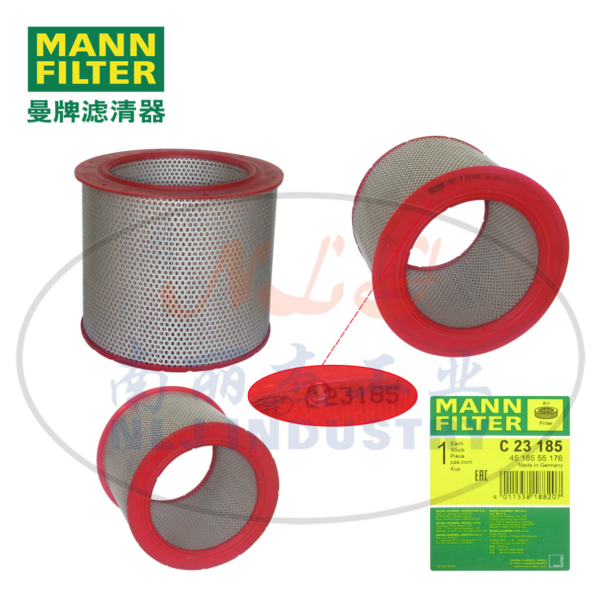 C23185空滤MANN-FILTER(曼牌滤清器)