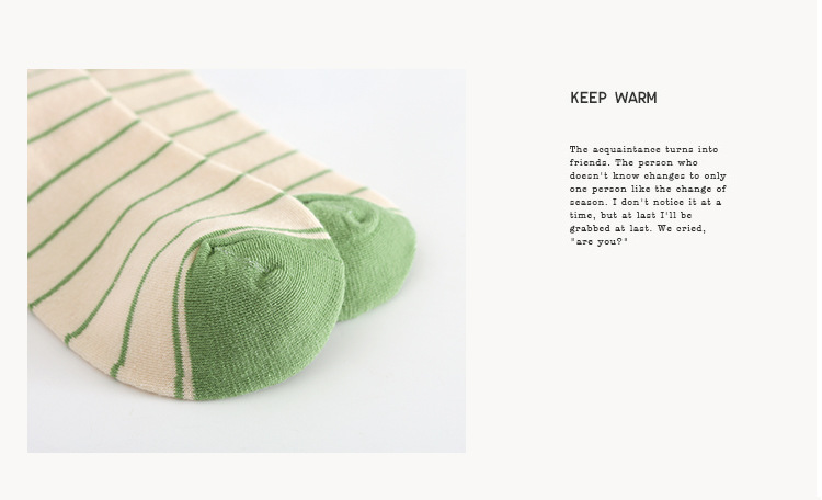 2022秋冬季女士新款绿色系中筒袜 精梳棉透气个性女袜一件代发详情9