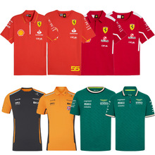 2025新品F1方程式赛车服法拉利马丁阿斯顿迈凯轮摩托车赛车服短袖