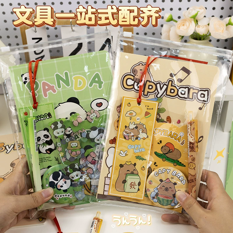Creative stationery set, small clear pouch, for secondary school — birthday gift kit