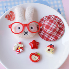 热销小红书同款可爱眼镜兔子猫咪配件洞洞鞋diy配件批发pj1765