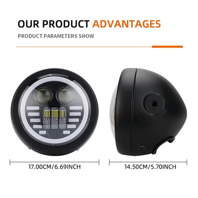 Motorcycle headlights, headlights foreign trade, off-road riding