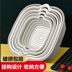 双层塑料洗菜盆沥水篮子厨房神器多功能客厅家用水果盘水果篮子