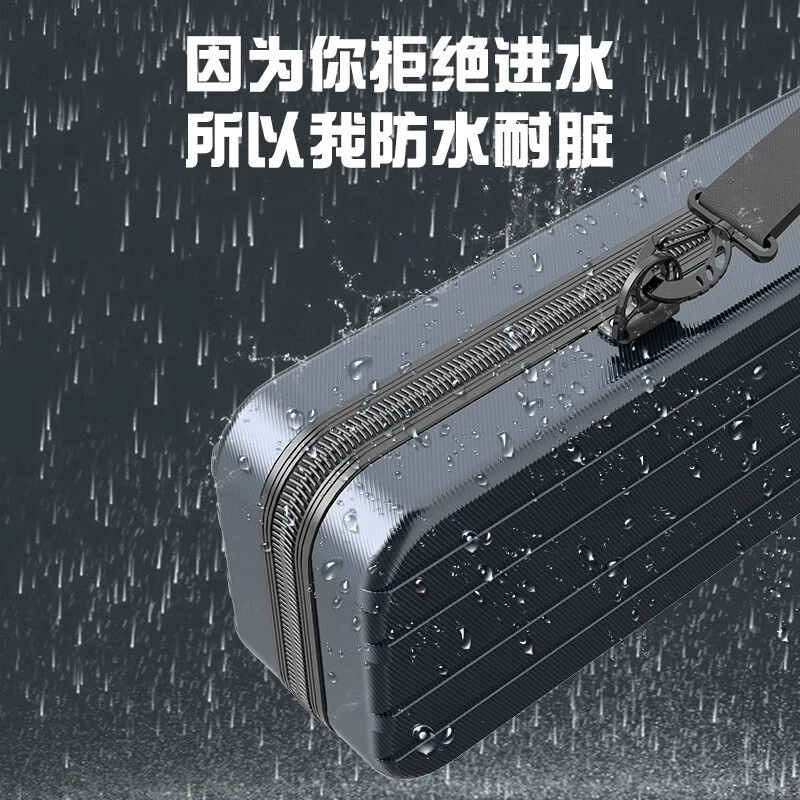 Angling gear: outdoor new-style fishing rod hard-shell bag, multi-functional fishing tackle bag, lightweight portable rod case