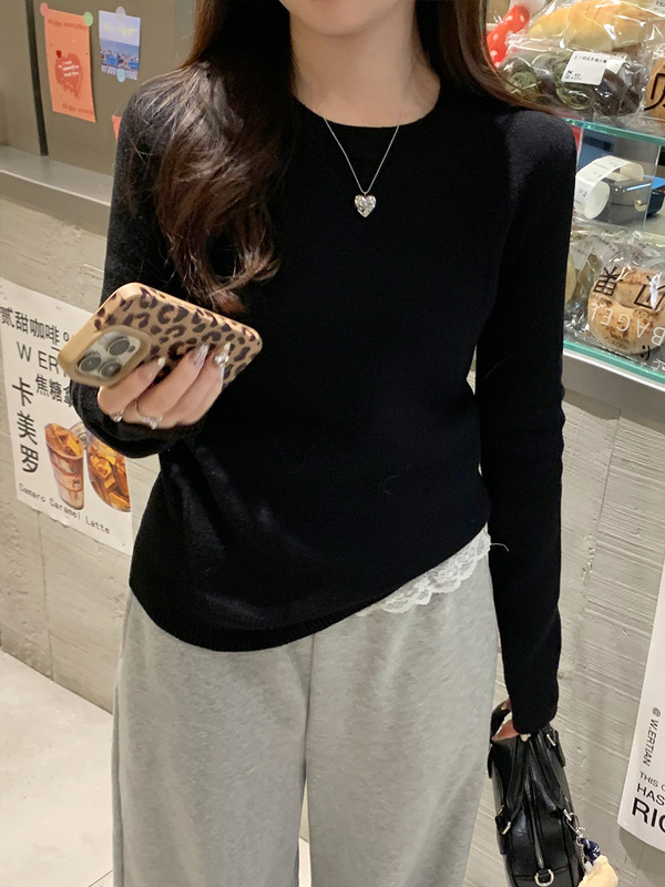 大码低领加绒毛衣女款2025新款冬季加厚内搭打底衫秋冬针织上衣|undefined