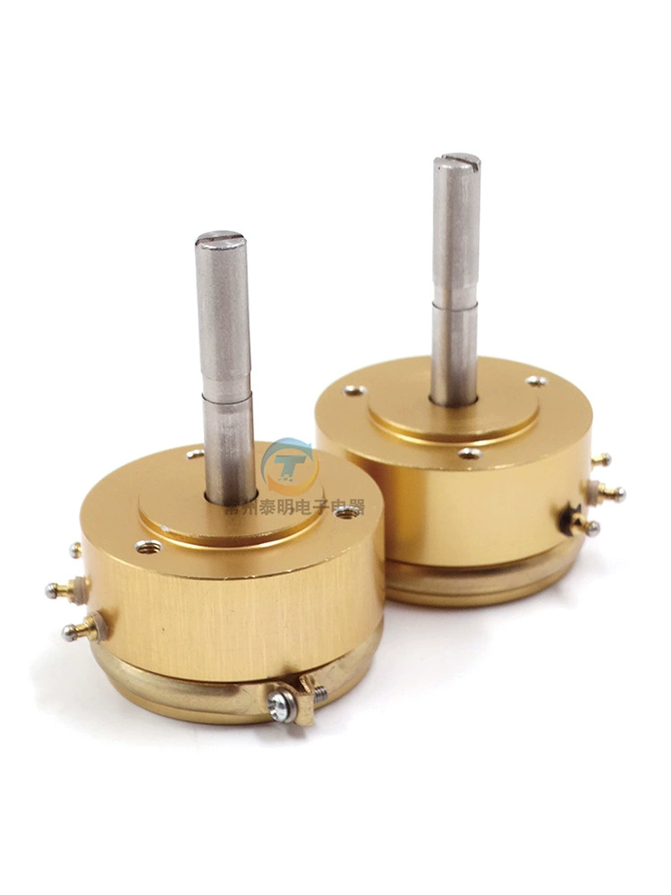 Precision conductive plastic potentiometer WDDD35D-1K2K5K10K0.5%long shaft 33mm angle displacement sensor