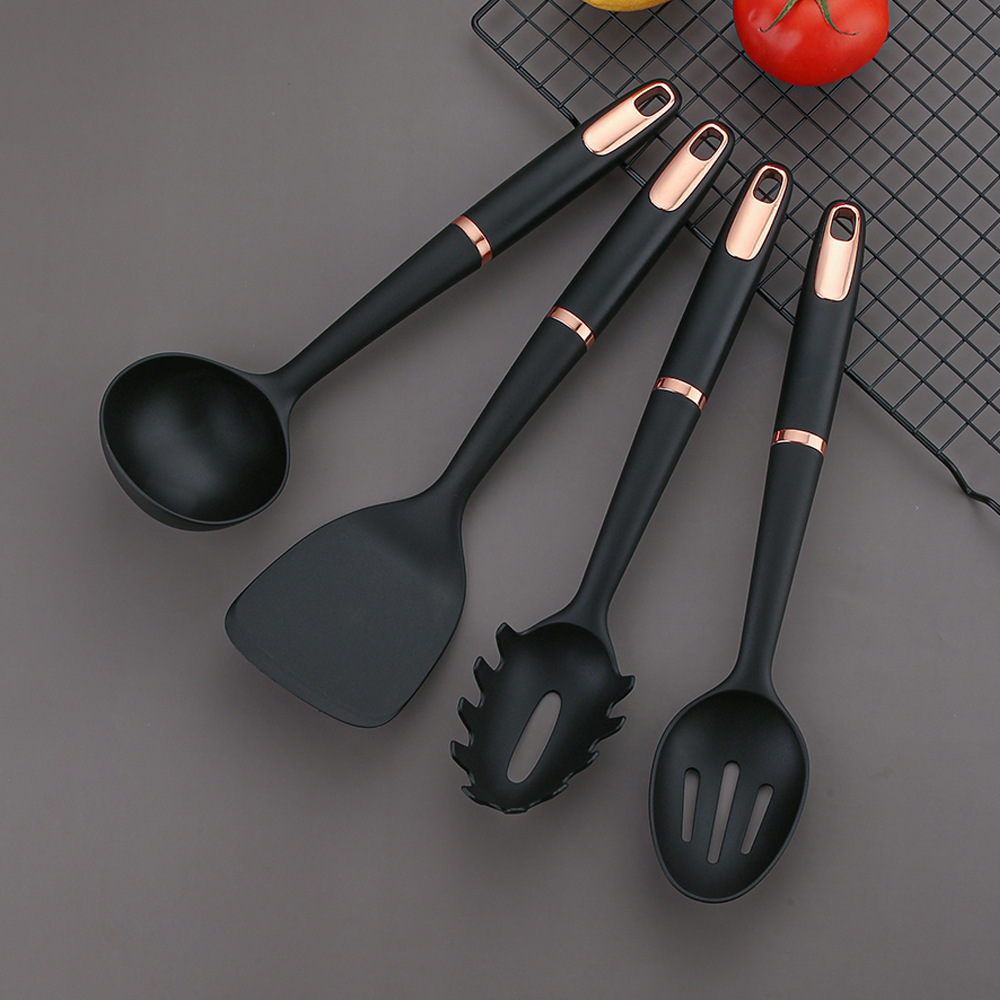 Kitchen Non-stick Cookware Utensil Set, 9 Piece Set Including Spatula, Soup Spoon, Ladle, Egg Flipper, Nylon Spatula