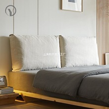 羽绒大靠背床头软包日式诧寂风网红民宿无床头靠垫双人靠枕2天发