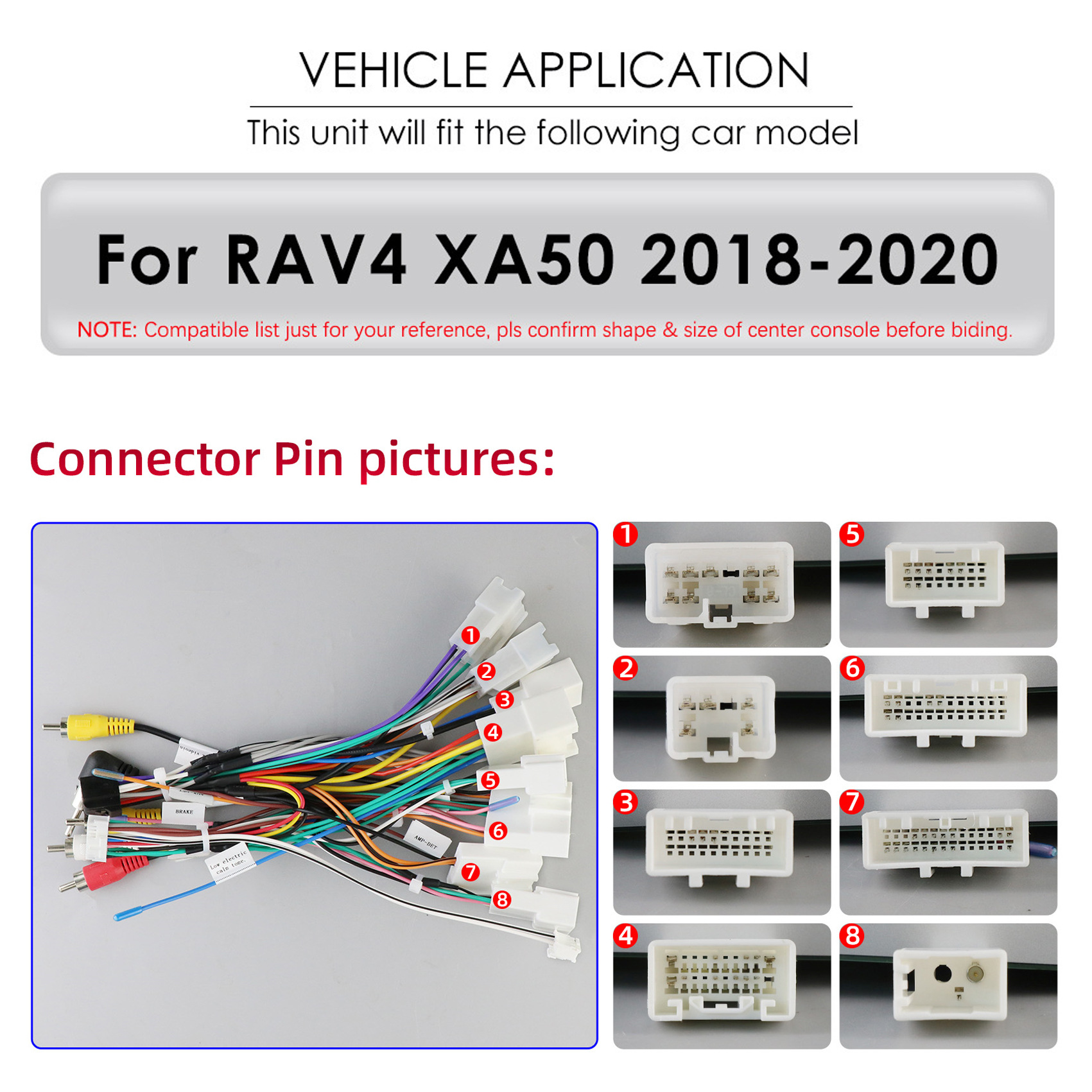 Suitable for 18-20 Toyota Rav4 Navigation Car All-In-One Wireless Carplay Smart Car Navigator