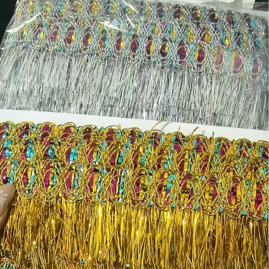 9m маленьких усов с блестками, золотые и серебряные нити, сценическая одежда, декоративное тканевое кружево ручной работы 1064