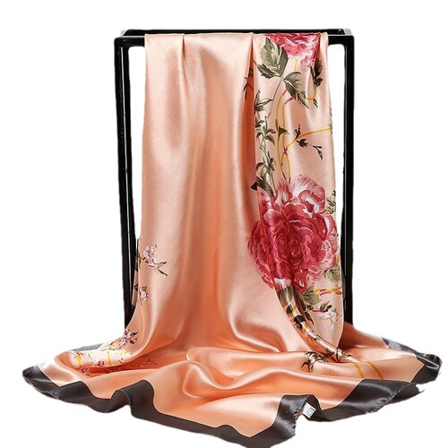 90 Large Silk Scarves for Women Spring and Autumn Korean Decor Air Hostess Satin Neckties New Scarves Mother's Day Gift
