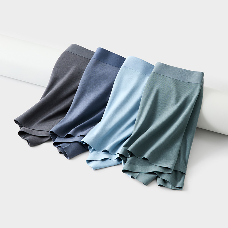 50S Modal calabaza transpirable malla cómodo hombre sin marca cintura media hombre 10A calzoncillos antibacterianos