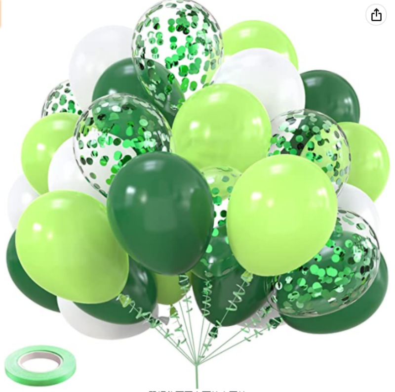 Metal globo de plata 40 unidades 10 pulgadas metal plata y confeti globo de látex fiesta de cumpleaños a granel